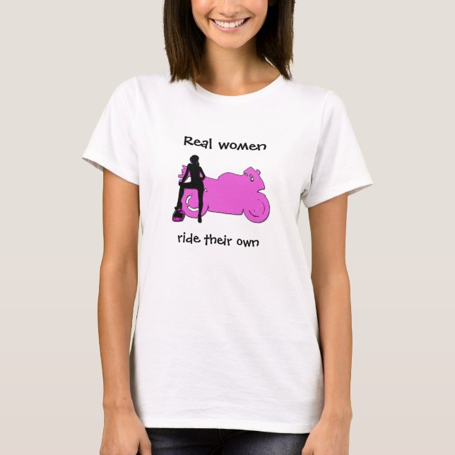Verklig kvinnarittutslagsplats tee shirt (Framsida)