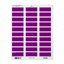 Verklig Lila Returadress Etikett