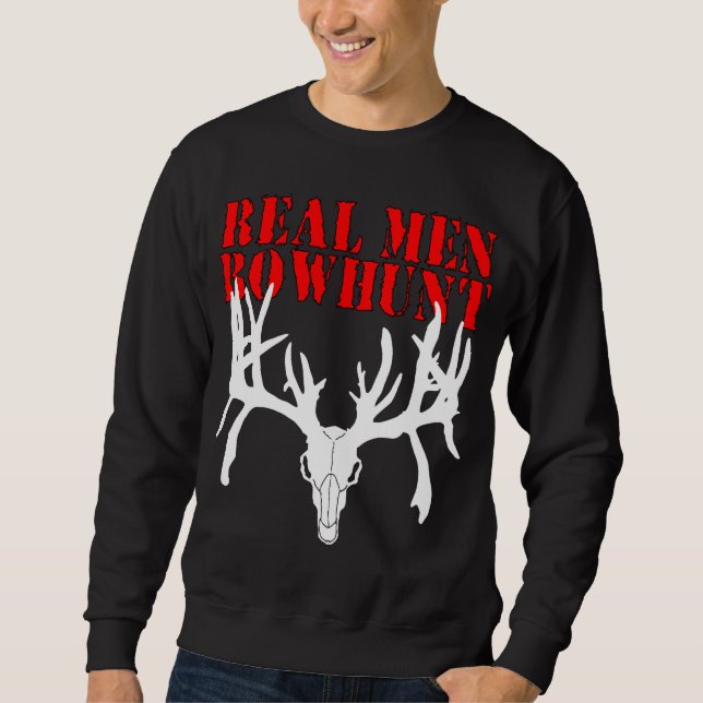 Verklig manar Bowhunt Sweatshirt (Framsida)