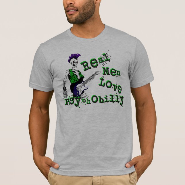 Verklig manarkärlek Psychobilly T Shirt (Framsida)