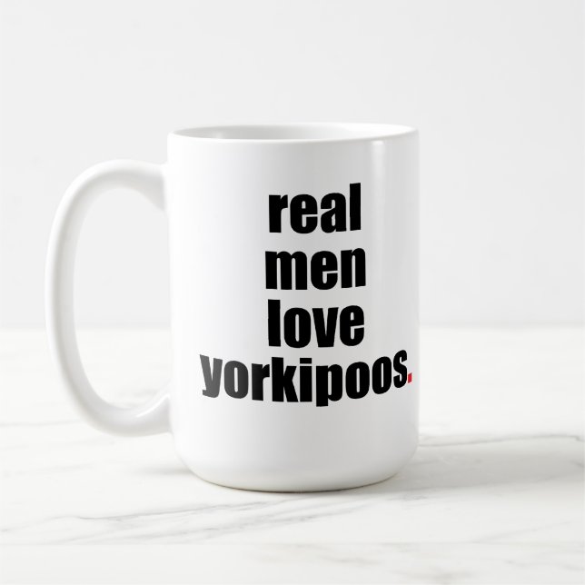 Verklig manarkärlekYorkipoos mugg (Vänster)