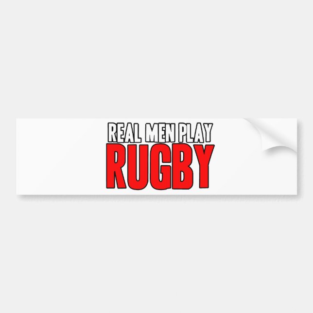 Verklig manarlekRugby Bildekal (Framsidan)
