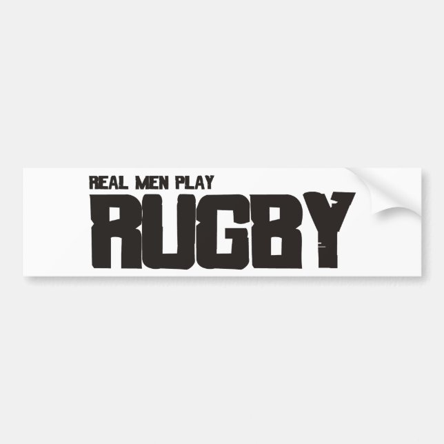 Verklig manarlekRugby Bildekal (Framsidan)
