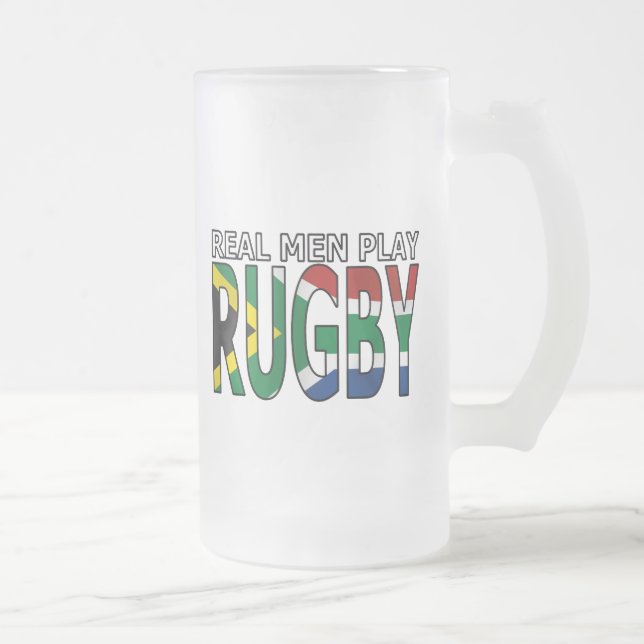 Verklig manarlekRugby Sydafrika Frostat Ölglas (Höger)