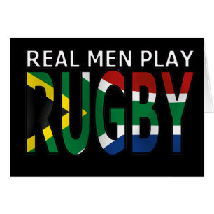 Verklig manarlekRugby Sydafrika Hälsningskort