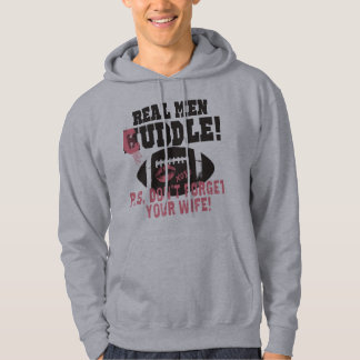 Verklig manaromfamningfru sweatshirt med luva