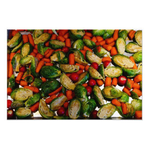 Verklig mat: Veggie Tray Fototryck