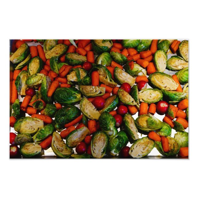Verklig mat: Veggie Tray Fototryck (Framsidan)