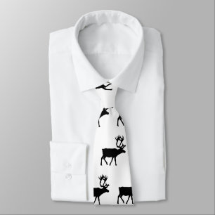 Verklig mönstrad Tie för manarkärlek älg Slips