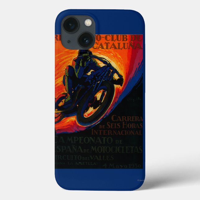 Verklig Moto klubbvintage PosterEurope (Baksida)
