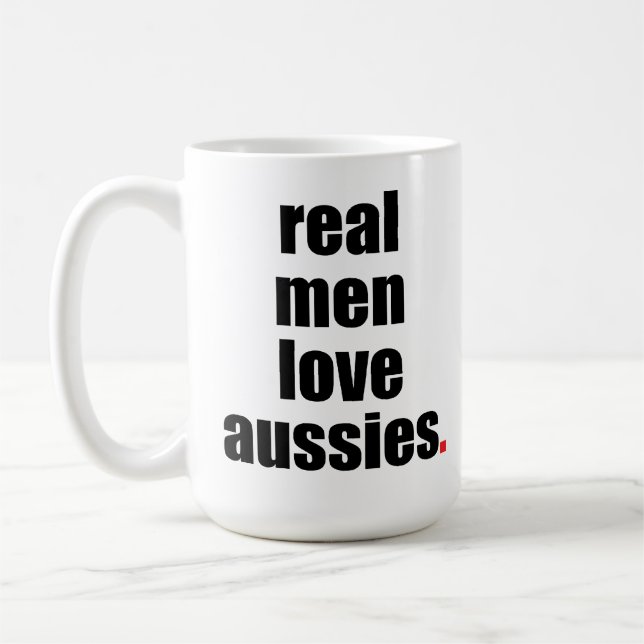 Verklig mugg för manarkärlekAussies (Vänster)