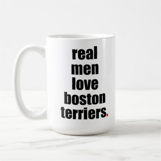 Verklig mugg för manarkärlekBoston Terriers