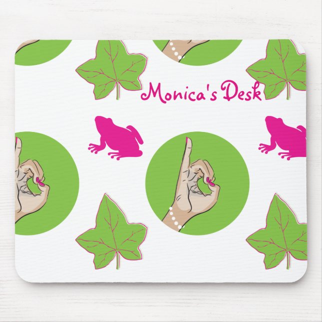 Verklig nätt flicka Mousepad Musmatta (Framsidan)