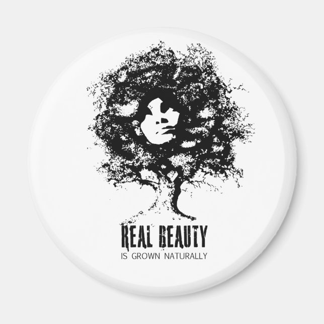 Verklig naturlig skönhet magnet (Framsidan)