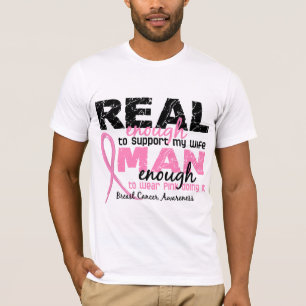 Verklig nog man nog bröstcancer för fru 2 t shirt