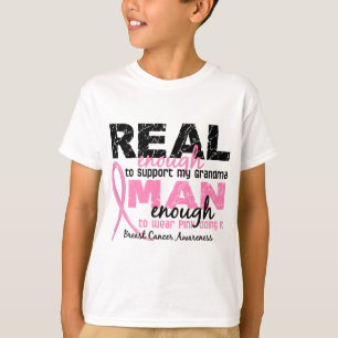 Verklig nog man nog bröstcancer för mormor 2 t-shirt