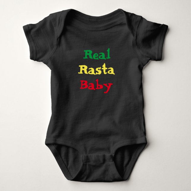 Verklig Rasta baby T-shirt (Framsida)