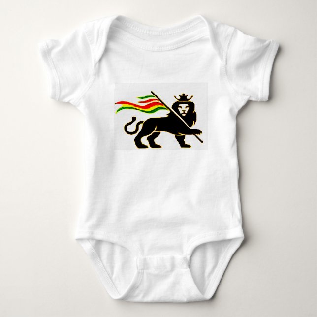 Verklig Rasta lejon baby Tröja (Framsida)