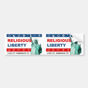 Verklig religiös frihet bildekal