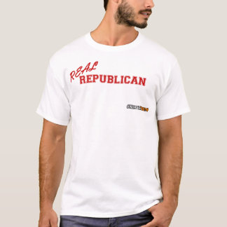 Verklig republikan, aldrig trumf tee shirt