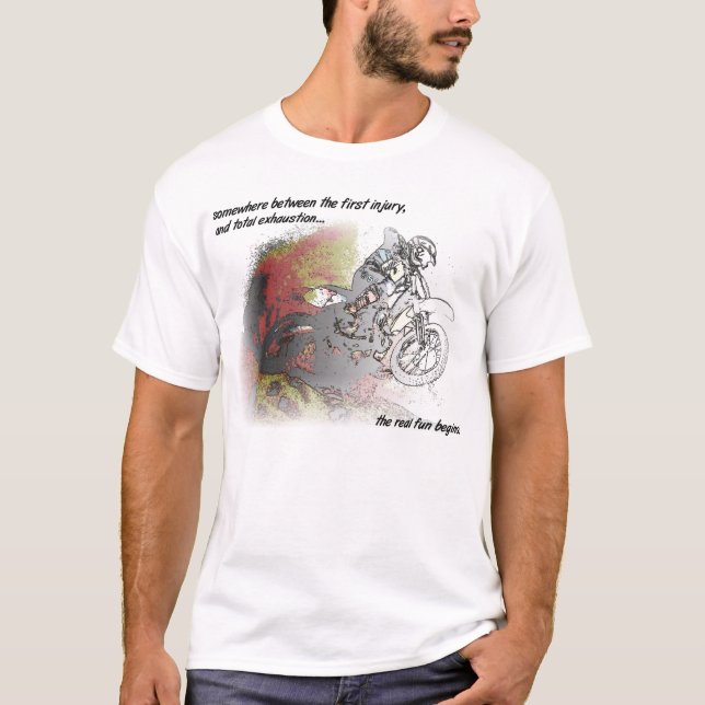 Verklig rolig skjorta för smutscykelMotocross Tee Shirt (Framsida)