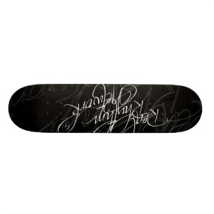 Verklig rytmlogotyp old school skateboard bräda 21,6 cm