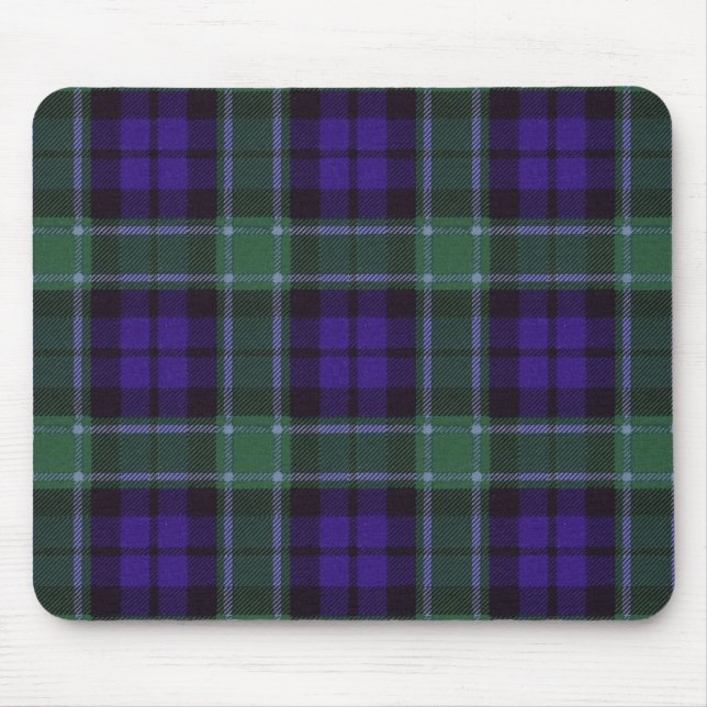 Verklig skotsk tartan - Graham - Mousemat Musmatta (Framsidan)