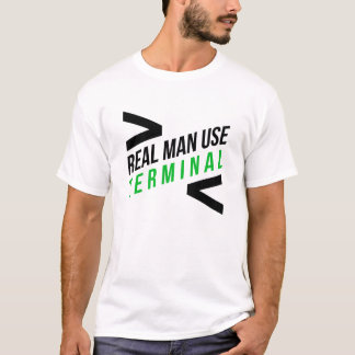 Verklig slutlig manaranvända tee shirt