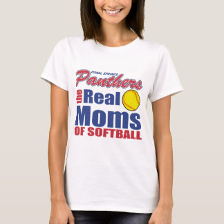 Verklig softballmamma t shirt