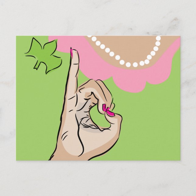 Verklig Söt Girls Fine Art Vykort (Framsida)