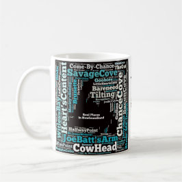 Verklig ställen i den Newfoundland muggen Kaffemugg