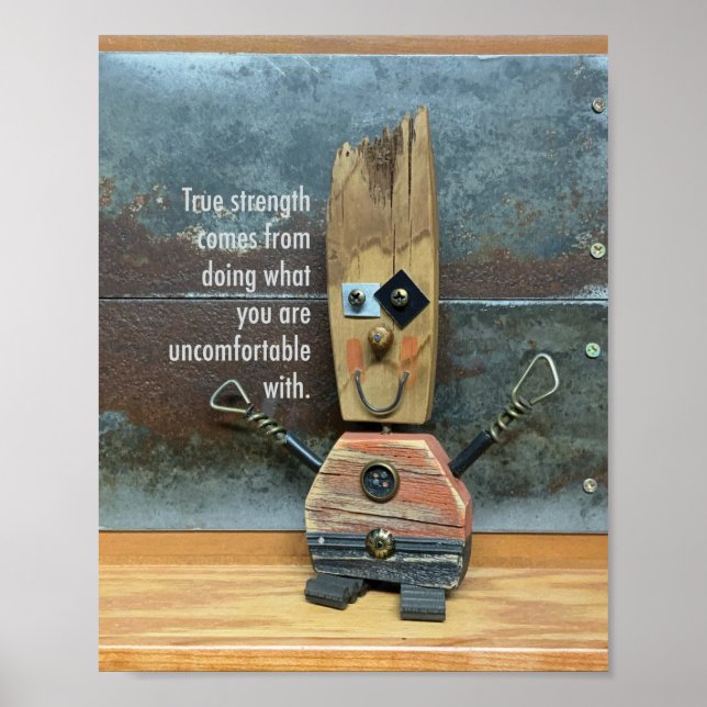 Verklig styrka är obekväm poster (Framsidan)