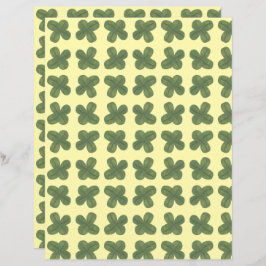 Verklig, Whimsical Shamrock-mönster Scrapbook