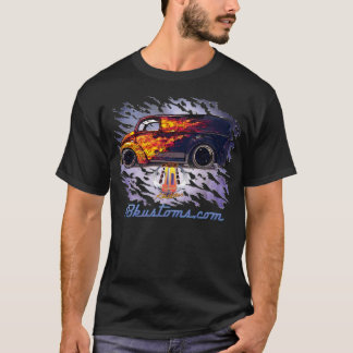 verkliga 0yr flammar Divco-lilor reva T-shirt