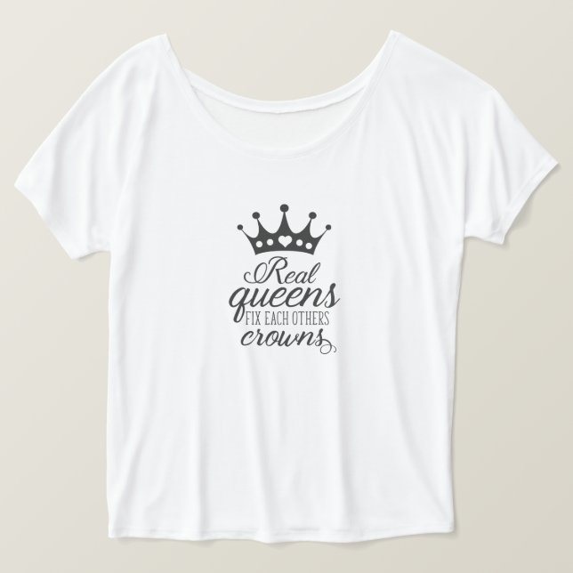 Verkliga drottningar fixar varje andra krönar t-shirt (Design framsida)