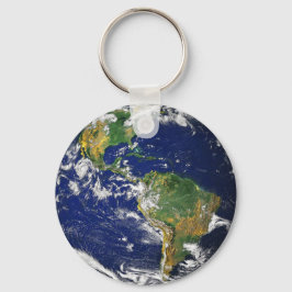 Verkliga fotografier av World Keychain Nyckelring