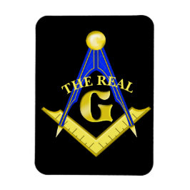 Verkliga G Masonic Magnet