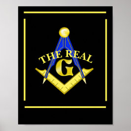 Verkliga G Masonic Poster