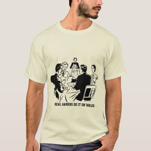 Verkliga Gamers T Shirt (Framsida)