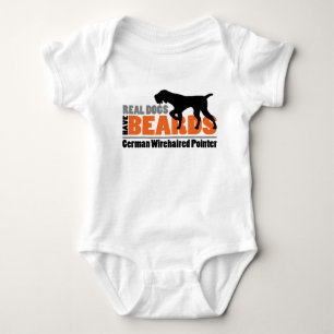 Verkliga hundar har skägg - tysk Wirehaired pekar T Shirt