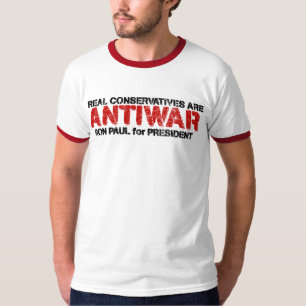 Verkliga konservativ är Anti-Krig T-shirt