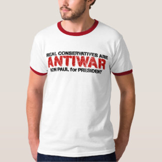 Verkliga konservativ är Anti-Krig T-shirt
