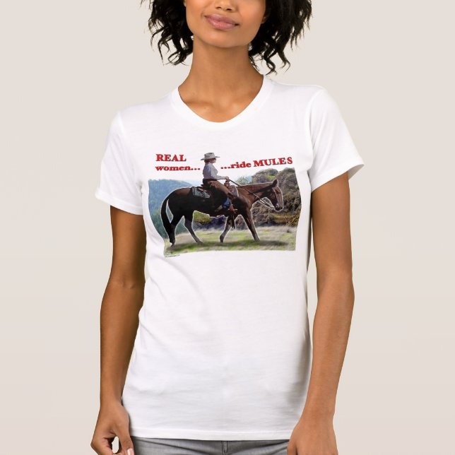 Verkliga kvinnarittMules T-shirt (Framsida)
