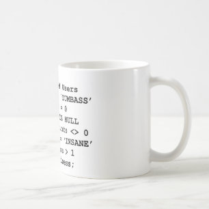 Verkliga livet SQL Kaffemugg