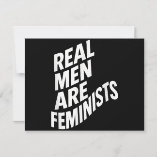 Verkliga Manar är feminister - feministiska citat Julkort