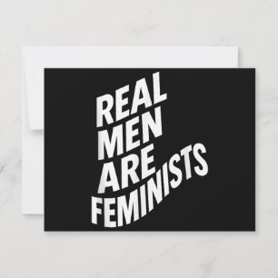 Verkliga Manar är feminister - feministiska citat Tack Kort
