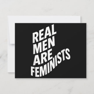Verkliga Manar är feminister - feministiska citat Tack Kort