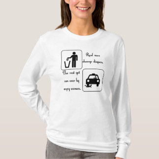 Verkliga manarändringsblöjor t shirt