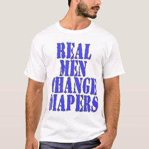 Verkliga manarändringsblöjor t shirt