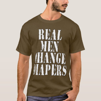 Verkliga manarändringsblöjor tee